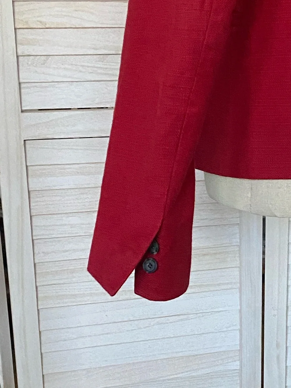 LOFT Textured Collarless Single-Button Blazer SZ 8 - Picture 9 of 12